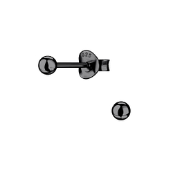 3mm Silver Ball Stud Earrings - Wholesale - 9370