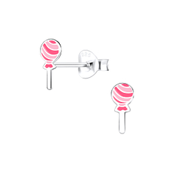 Silver Candy Stud Earrings - Wholesale - 9135 Silver Candy Stud Earrings - Wholesale - 9135