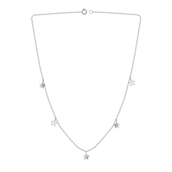 Silver Star Necklace - Wholesale - 9485 Silver Star Necklace - Wholesale - 9485