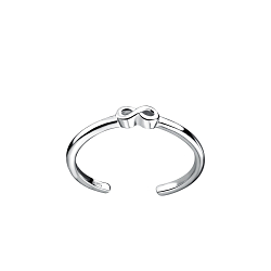 Silver Infinity Toe Ring - Wholesale - 9298 Silver Infinity Toe Ring - Wholesale - 9298