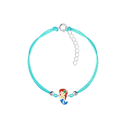 Silver Mermaid Cord Bracelet - Wholesale - 9933