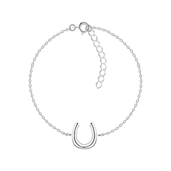 Silver Horseshoe Bracelet - Wholesale - 10715 Silver Horseshoe Bracelet - Wholesale - 10715