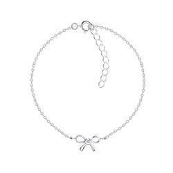 Silver Bow Bracelet - Wholesale - 16415