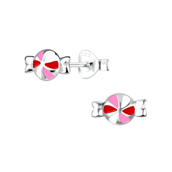 Silver Candy Stud Earrings - Wholesale - 17035