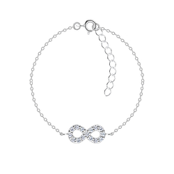 Silver Infinity Bracelet - Wholesale - 17262