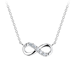 Silver Infinity Necklace - Wholesale - 17237