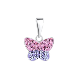Silver Butterfly Pendant - Wholesale - 17283 Silver Butterfly Pendant - Wholesale - 17283