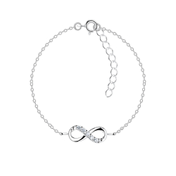 Silver Infinity Bracelet - Wholesale - 17263