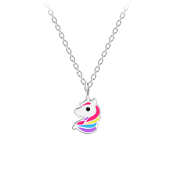 Silver Unicorn Necklace - Wholesale - 16977 Silver Unicorn Necklace - Wholesale - 16977