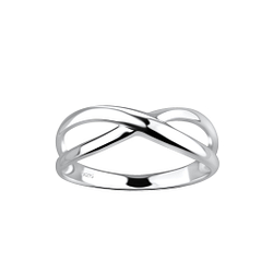 Silver Twisted Ring - Wholesale - 17976 Silver Twisted Ring - Wholesale - 17976
