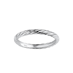 Silver Twisted Ring - Wholesale - 18004 Silver Twisted Ring - Wholesale - 18004