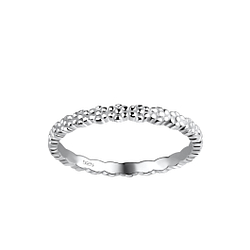 Silver Flower Ring - Wholesale - 18007 Silver Flower Ring - Wholesale - 18007