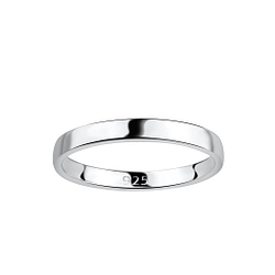 2.5mm Silver Band Ring - Wholesale - 18046 2.5mm Silver Band Ring - Wholesale - 18046