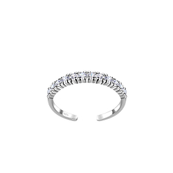 Silver Eternity Toe Ring - Wholesale - 19777 Silver Eternity Toe Ring - Wholesale - 19777