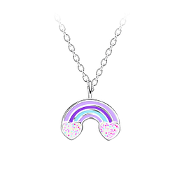Silver Rainbow Necklace - Wholesale - 19927