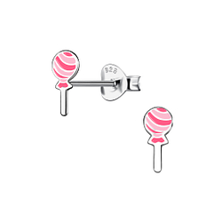 Silver Candy Stud Earrings - Wholesale - 20141