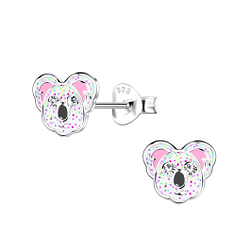 Silver Koala Stud Earrings - Wholesale - 20267 Silver Koala Stud Earrings - Wholesale - 20267