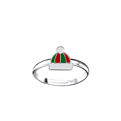 Silver Hat Adjustable Ring - Wholesale - 20210