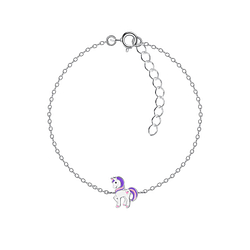 Silver Unicorn Bracelet - Wholesale - 20755 Silver Unicorn Bracelet - Wholesale - 20755
