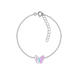 Silver Butterfly Bracelet - Wholesale - 20773 Silver Butterfly Bracelet - Wholesale - 20773