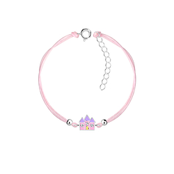 Silver Castel Cord Bracelet - Wholesale - 21071 Silver Castel Cord Bracelet - Wholesale - 21071