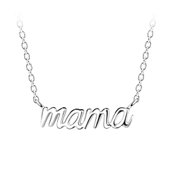 Silver Mama Necklace - Wholesale - 21142 Silver Mama Necklace - Wholesale - 21142