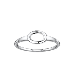 Silver Oval Ring - Wholesale - 21257 Silver Oval Ring - Wholesale - 21257