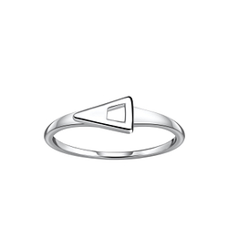 Silver Triangle Ring - Wholesale - 21259 Silver Triangle Ring - Wholesale - 21259