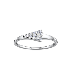 Silver Triangle Ring - Wholesale - 21437 Silver Triangle Ring - Wholesale - 21437