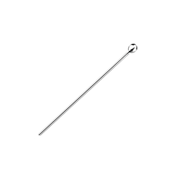30mm Silver Pin with 2mm Ball – Pack of 10 Pieces - Wholesale - 21357