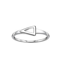 Silver Triangle Ring - Wholesale - 21324