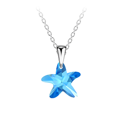 Silver Starfish Necklace - Wholesale - 21457