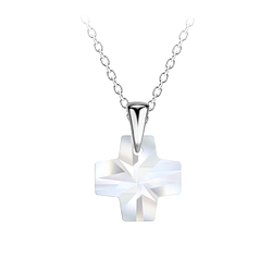 Silver Cross Necklace - Wholesale - 21464
