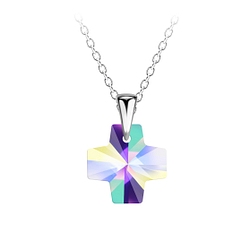 Silver Cross Necklace - Wholesale - 21465