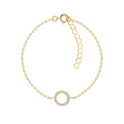 Silver Circle Bracelet - Wholesale - 21565