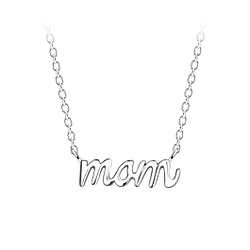 Silver Mom Necklace - Wholesale - 21672 Silver Mom Necklace - Wholesale - 21672