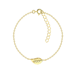 Silver Leaf Bracelet - Wholesale - 21855 Silver Leaf Bracelet - Wholesale - 21855