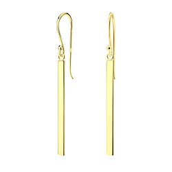 Silver Thick Bar Earrings - Wholesale - 21967 Silver Thick Bar Earrings - Wholesale - 21967