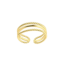 Silver Twisted Toe Ring - Wholesale - 22056 Silver Twisted Toe Ring - Wholesale - 22056