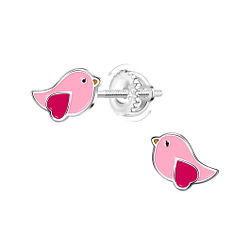 Silver Bird Screw Back Earrings - Wholesale - 22266 Silver Bird Screw Back Earrings - Wholesale - 22266