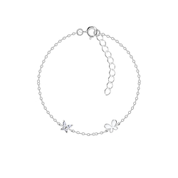 Silver Butterfly Bracelet - Wholesale - 22610