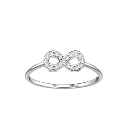 Silver Infinity Ring - Wholesale - 23095