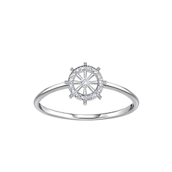 Silver Ship Wheel Ring - Wholesale - 23030 Silver Ship Wheel Ring - Wholesale - 23030