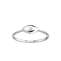 Silver Evil Eye Ring - Wholesale - 23034 Silver Evil Eye Ring - Wholesale - 23034