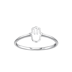 Silver Hamsa Ring - Wholesale - 23039 Silver Hamsa Ring - Wholesale - 23039