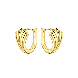 12mm Silver Leaf Huggie Earrings - Wholesale - 23258