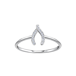 Silver Wishbone Ring - Wholesale - 23333 Silver Wishbone Ring - Wholesale - 23333