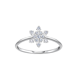 Silver Snowflake Ring - Wholesale - 23335 Silver Snowflake Ring - Wholesale - 23335