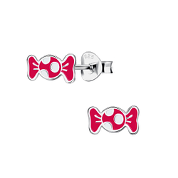 Silver Candy Stud Earrings - Wholesale - 23423
