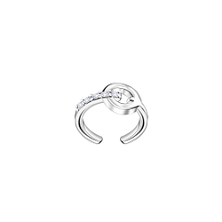Silver Geometric Ear Cuff - Wholesale - 23799